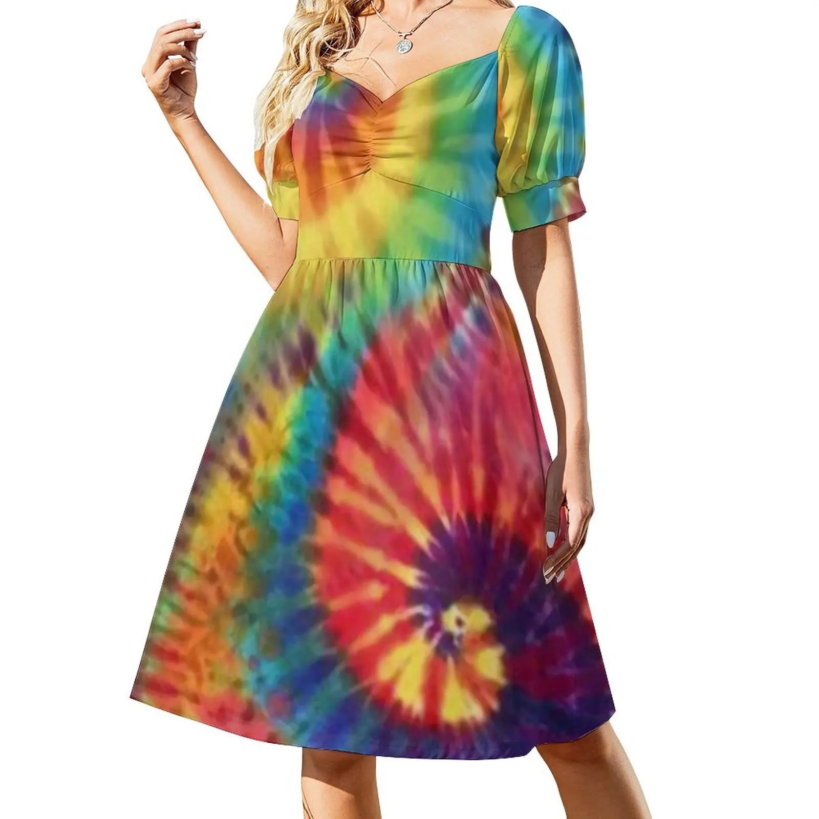 

Sisters Tie Dye Sleeveless Dress beach dress dresses for prom luxury dresses