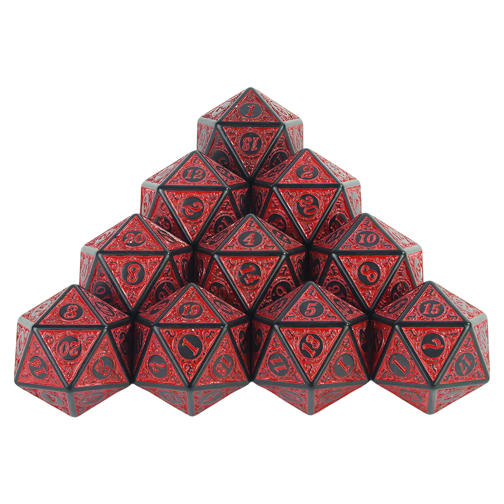 Game Dice Set D20 Polyhedral 20 Sided 10PCS for D&D RPG Playing Table Game