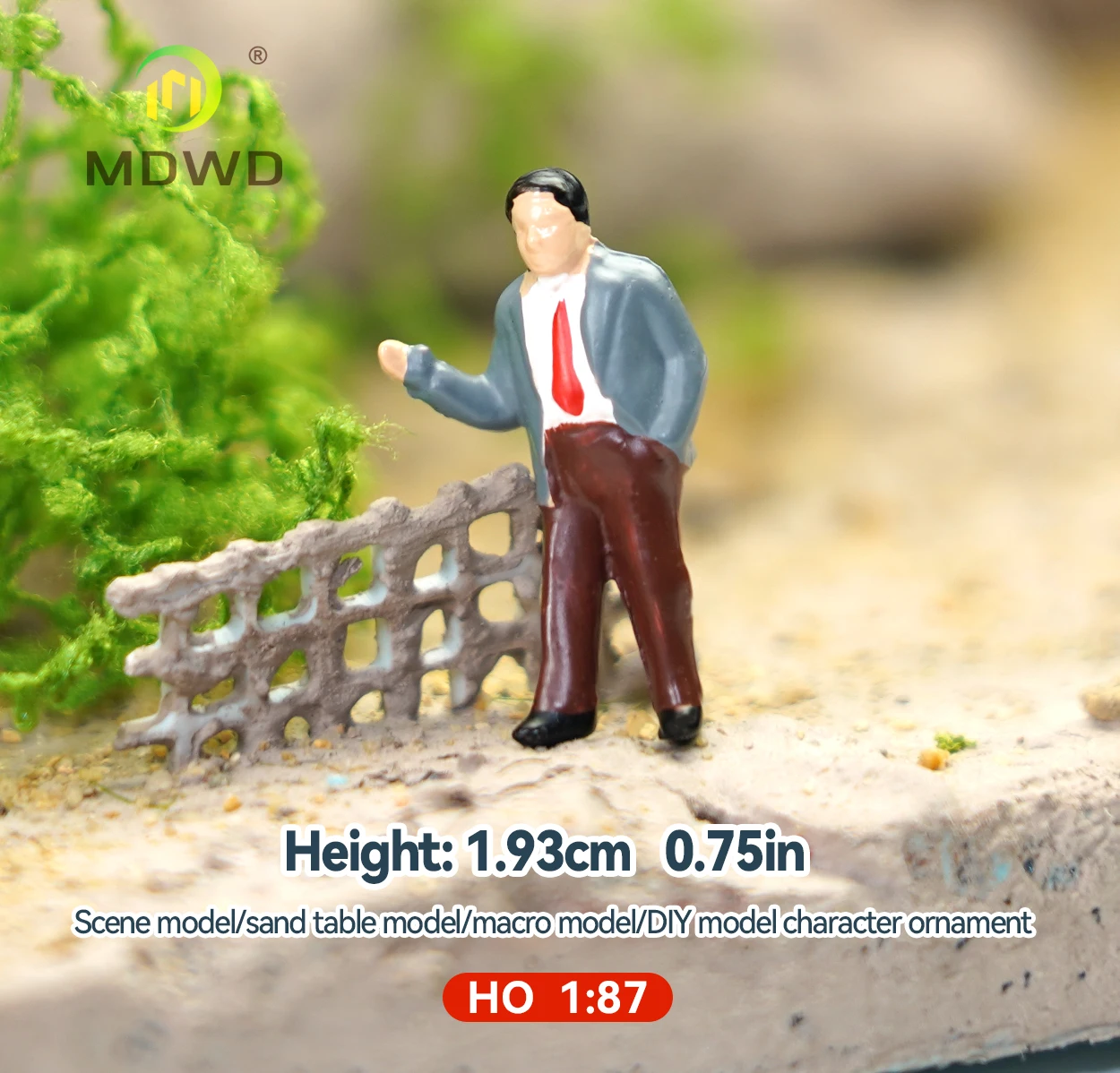 6 Stück 1/87 Maßstab Straßenminiatur aus Harz für DIY-Modellbau, Architektur-Layout für Dioramen – Detail 3
