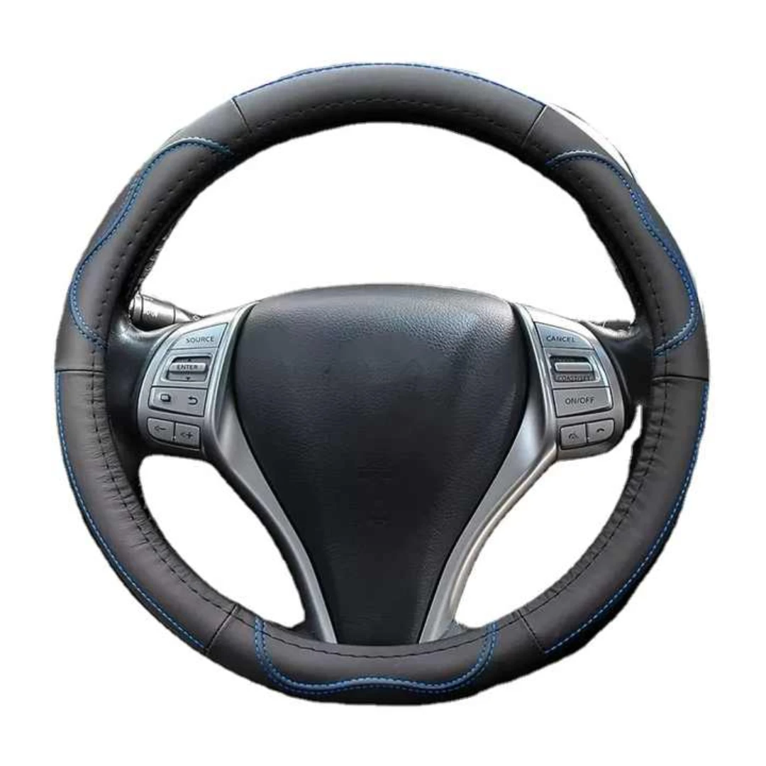 

38cm Car steering wheel cover Carbon Fiber sports ultra-thin non-slip card cover Summer handle cover Type D