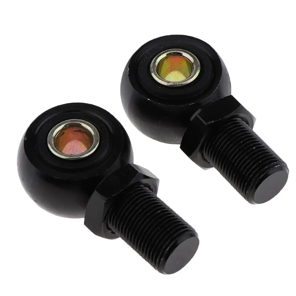 Pair Eye Adapter Eye End for Motorcycle Scooter Shock Absorber 10mm Black