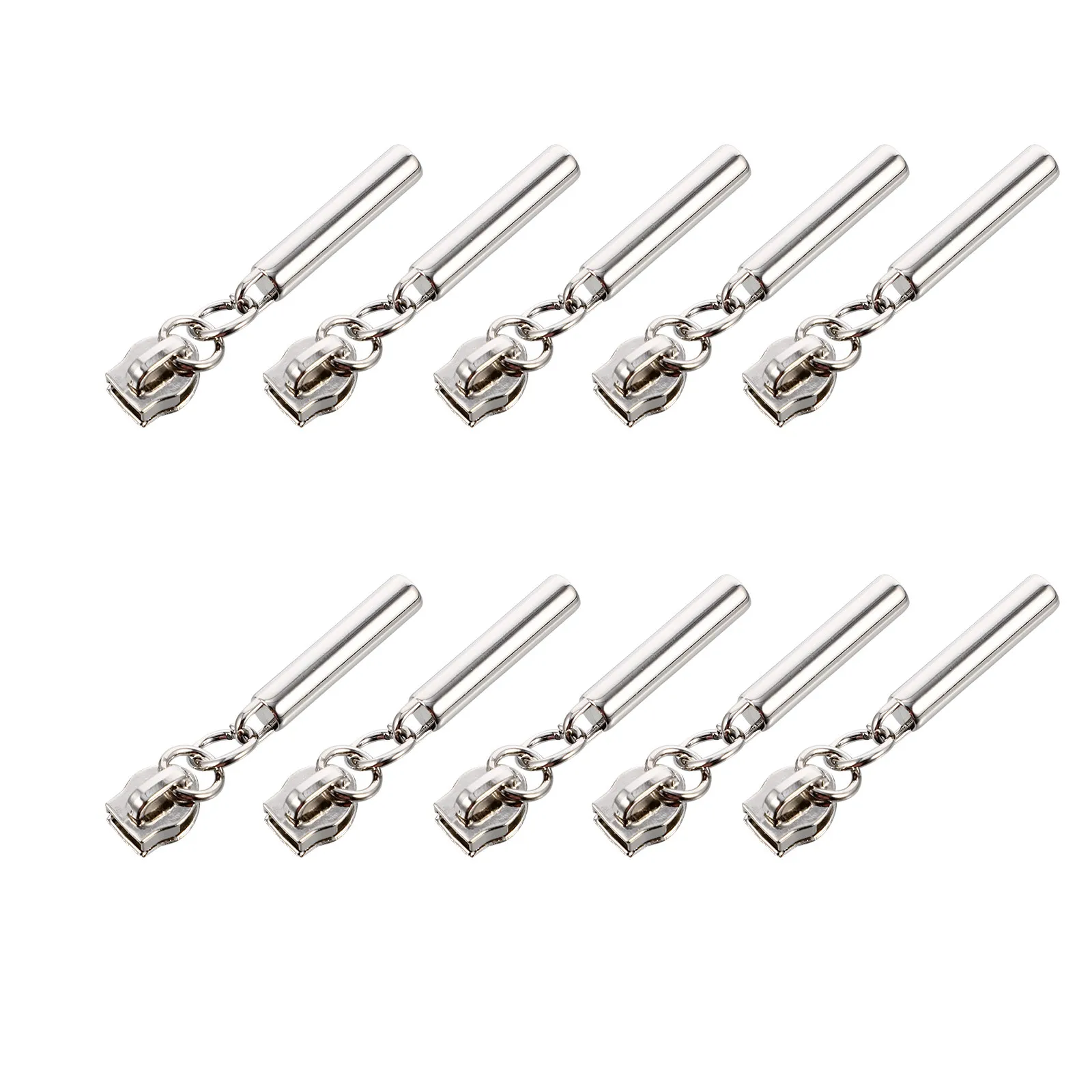 10Pcs 금속 지퍼 풀 탭 수트케이스, 체육관 가방, 여행 가방, DIY 바느질 지퍼용 고품질 아연 합금 수리용 지퍼 손잡이