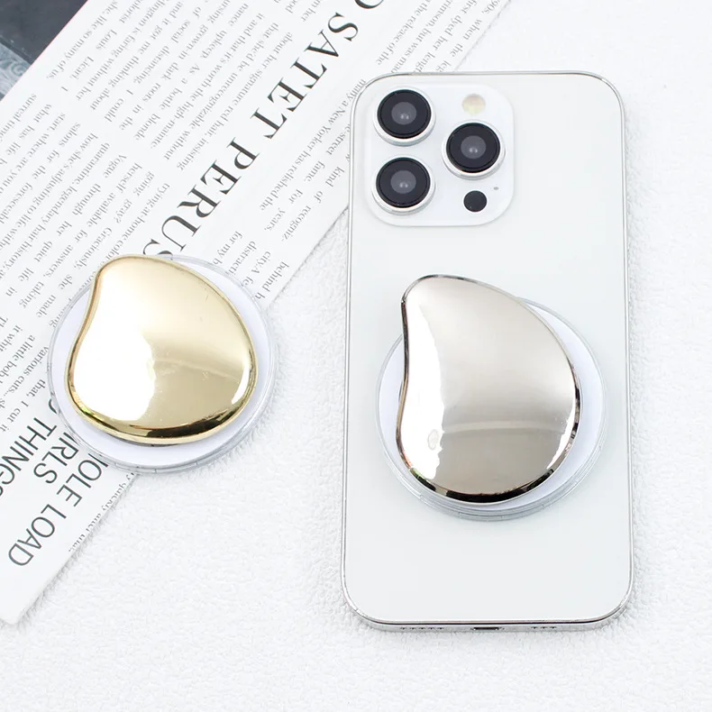 금속 달 불규칙한 기하학 자기 전화 홀더 그립 Tok For Magsafe Foldable Korea 스탠드 브래킷 For iphon..