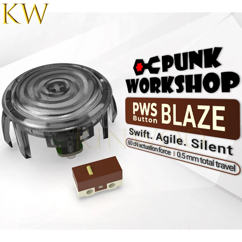 Punk Workshop Original PWS Blaze Button With Mute Microswitch For