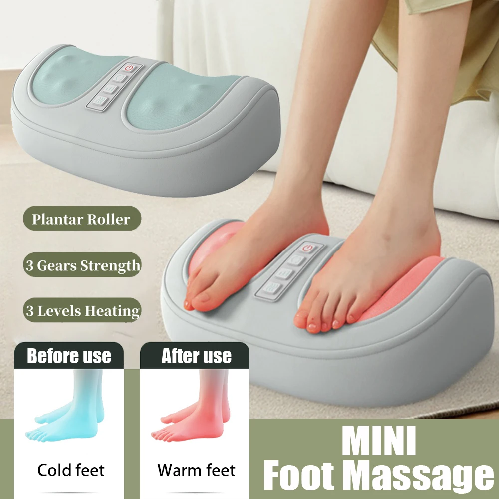 

Electric Foot Massager Hot Compress Shiatsu 4D Feet Deep Kneading Therapy Relief Chronic Muscle Tension Rolling Leg Pain Relief