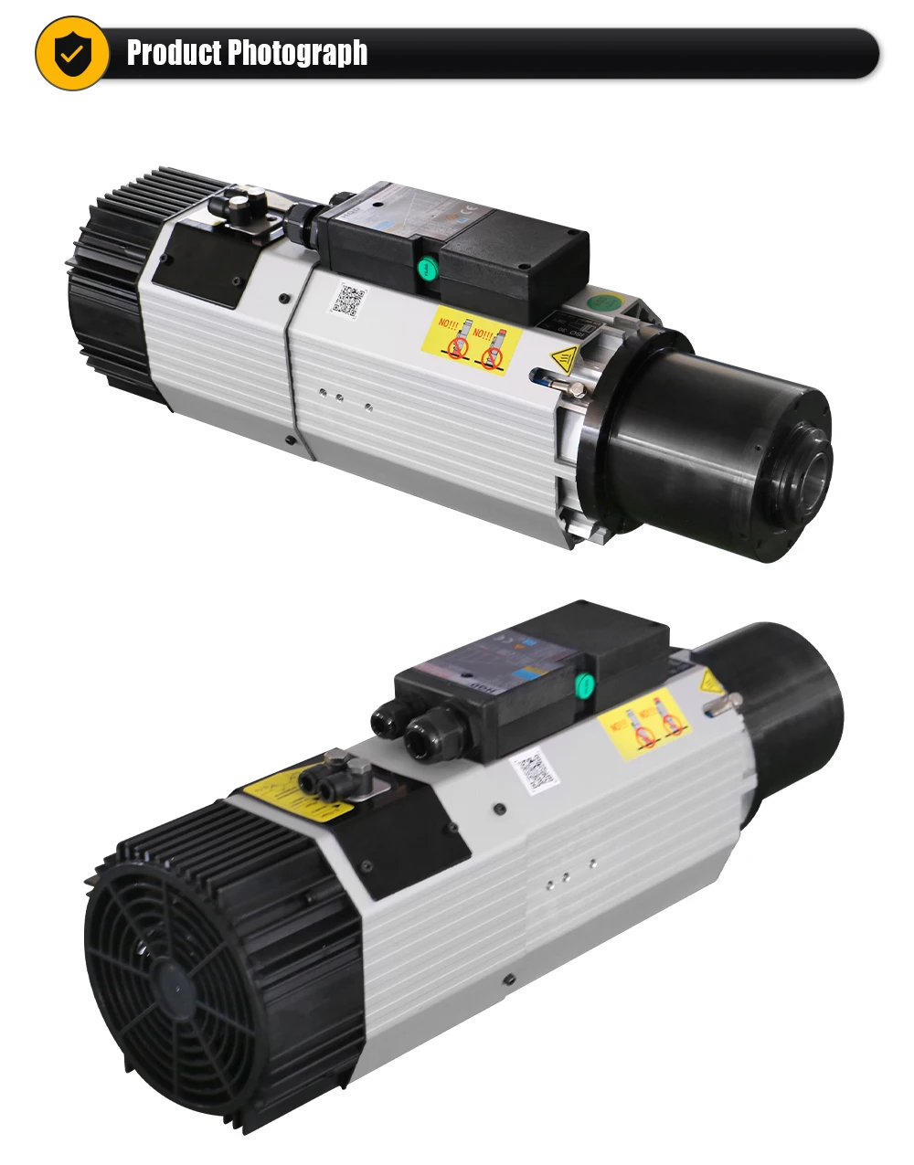 HQD 9KW ATC CNC Spindle Motor For wood Aluminium soft metal ISO30 24000rpm + 11k