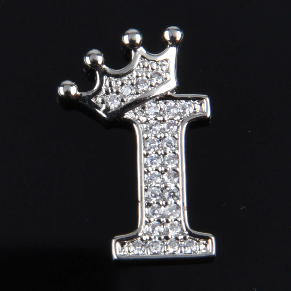 Hot Sale Metal Croc Shoe Charms Crown Letter Bling Rhinestone Shoes Decorations High Quality Butterfly Wristband Accessories