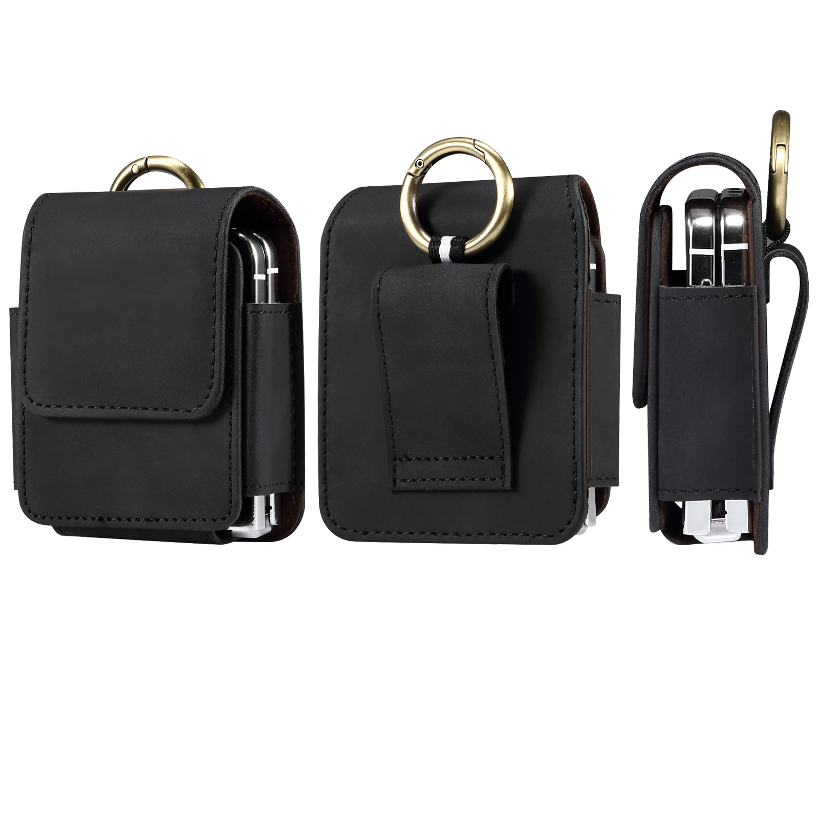 Leather Belt Clip Waist Bag | Men's Holster Pouch