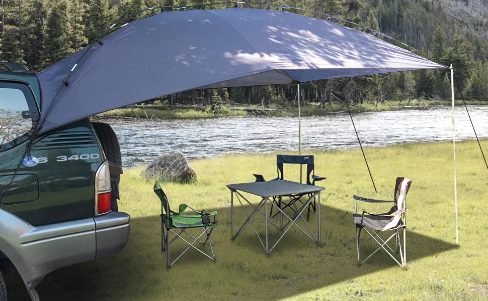 Versatility Teardrop Awning for SUV RVing, Car Camping