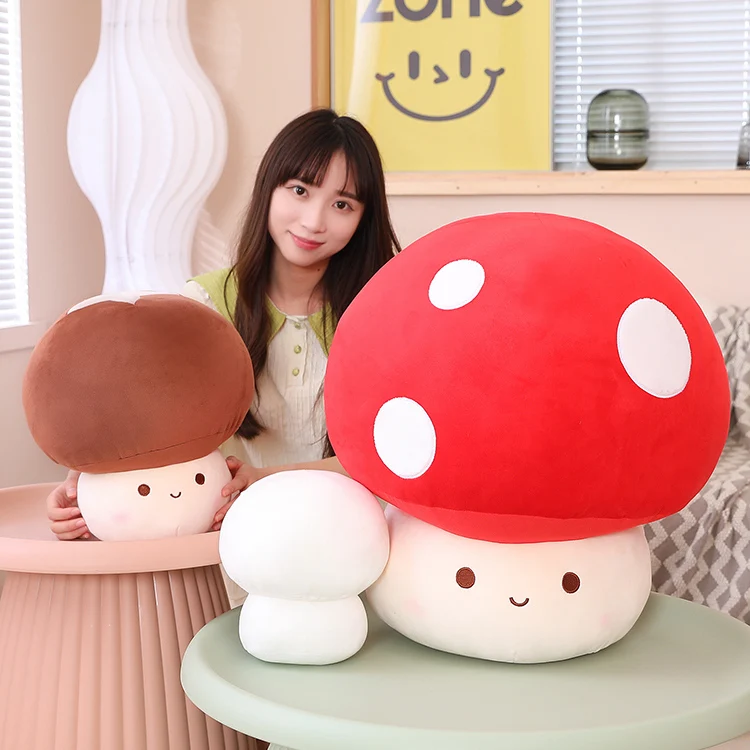 Soft Plush Mushroom Dolls for Home Decor and Sleeping