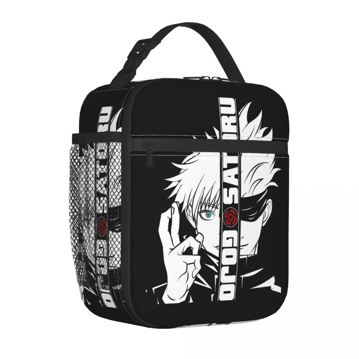 Kaisen Gojo Satoru Insulated Lunch Bags Thermal Lunch Container Anime Portable Box Tote Food Handbags School