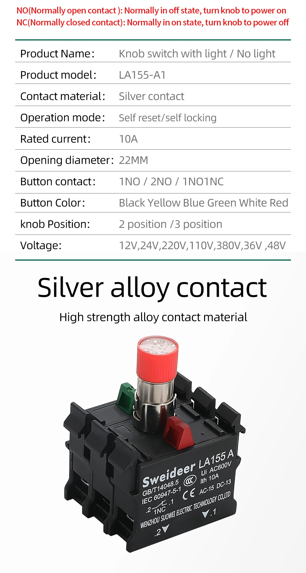4 Sensori Magnetici Per Porte/Finestre - Interruttore Reed NC/NO, Per Allarmi, Luci DC 5V-24V, Con Viti - Foto 2