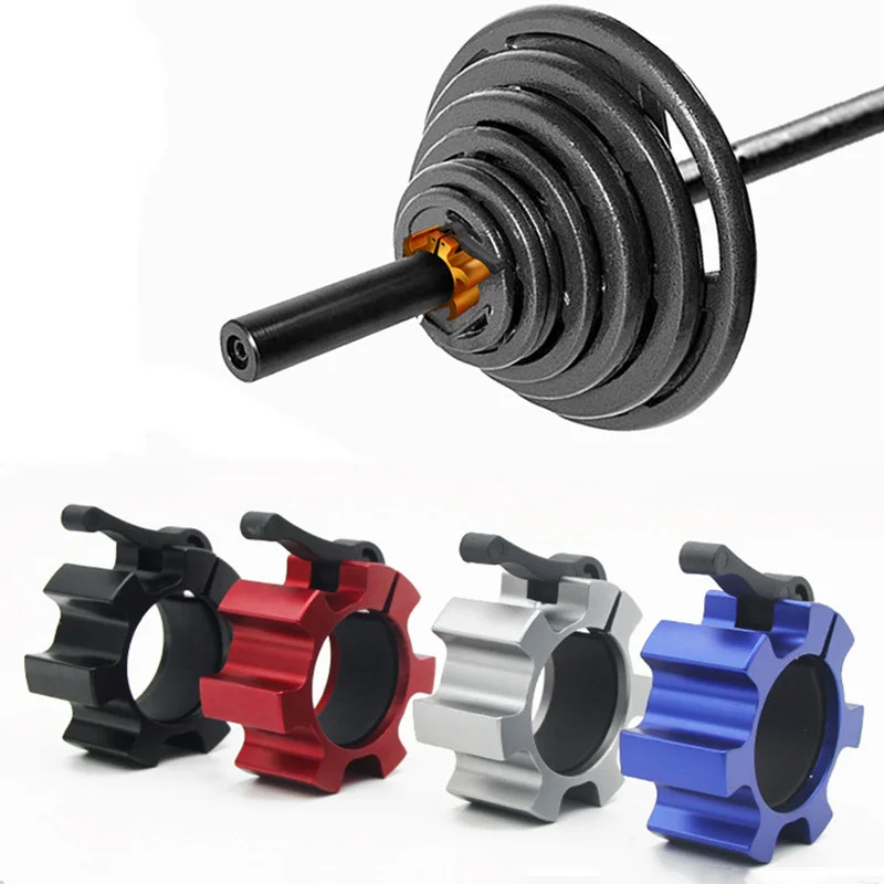 50mm Aluminum Alloy Spinlock Collar Barbell Collar Lock Clips Gym