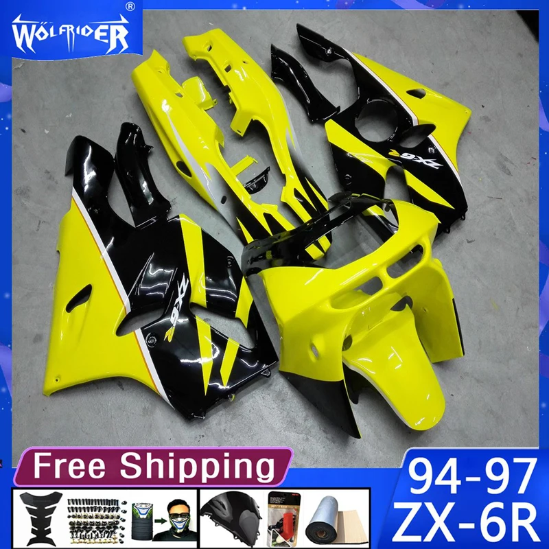 

Обтекатели из АБС-пластика для мотоциклов модели 1994-1997 ZX6R 94 95 96 97, Обтекатели для мотоциклов темно-синего и красного цвета, изготовитель чехлов на заказ