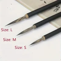Un ensemble de pinceaux de calligraphie chinoise en céramique, ligne à crochet, pinceau fin, stylo, belette, souris, moustache, pierre, blaireau, cheveux 4