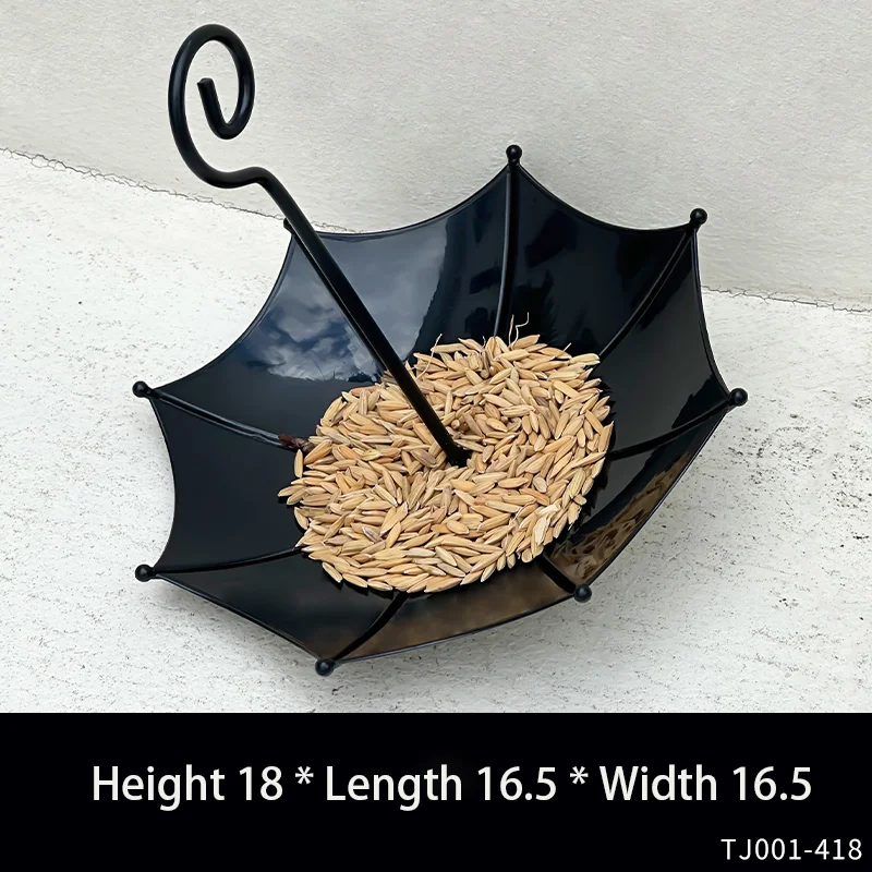 Bird Feeder Parrot Feeder Bird Water Drinker Bird Grinding Bar Bird Supplies Creative Umbrella Feeder Parrot Food Tray Outdoor Water Tank Birdcage Hanging Decorative