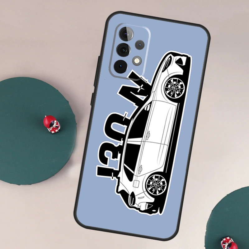Sleek Blue Sports Car Phone Case