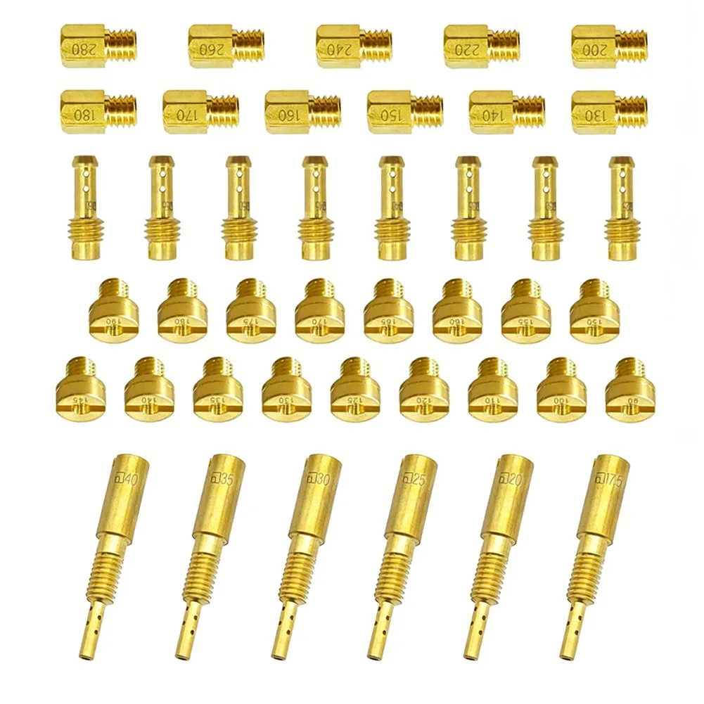 42 Pcs Fuel Injector Kit For Mikuni TM33 8012 TM36 68 TM40 6 Carburetor Jet Nozzle Set For VM For TMX For HSR Series