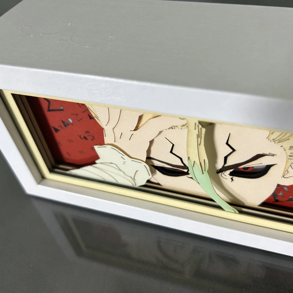 Paper Cut Out Anime Led Light Box Dr Stone Desk Light for Bedroom Decoration Child Birthday Gift Manga Table Lamps Lightbox 4