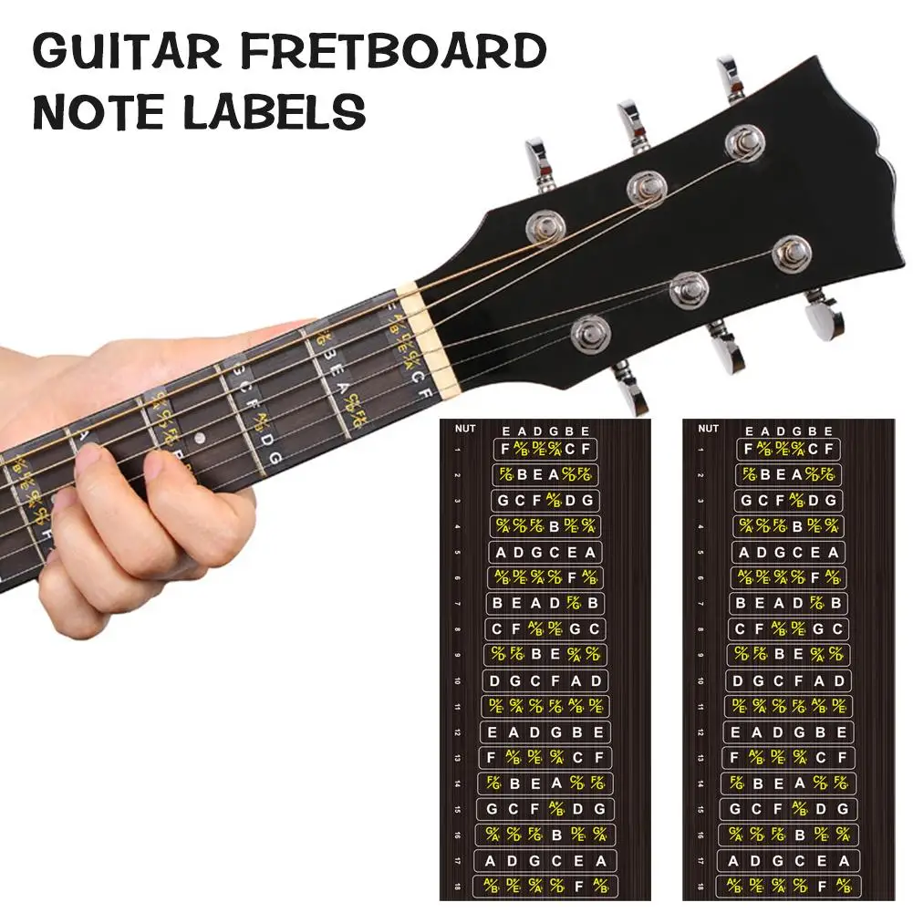 Adesivi Per Tastiera Per Chitarra Bilancia A Colori Note Codificate Visual 6 2 Accessori Per Pc Adesivo Guida Per Principianti Corda Per L'Apprendimen