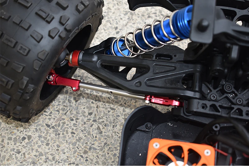 Bracci Superiori Anteriori In Alluminio GPM Per Arrma Kraton 8S / Outcast 8S - Set Da 2, Verde, Scala 1:5