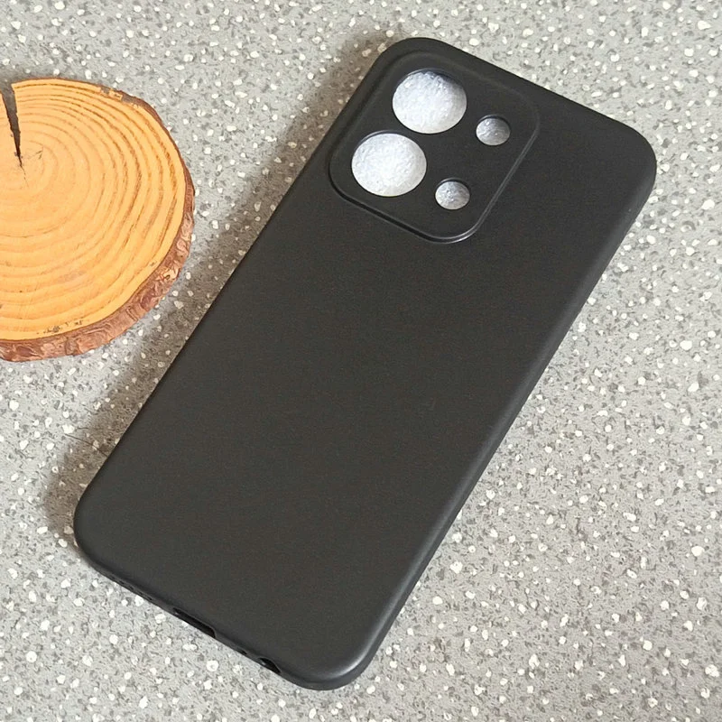 Sleek Black Matte Silicone TPU Soft Slim Case - Protective Back Cover & Bumper