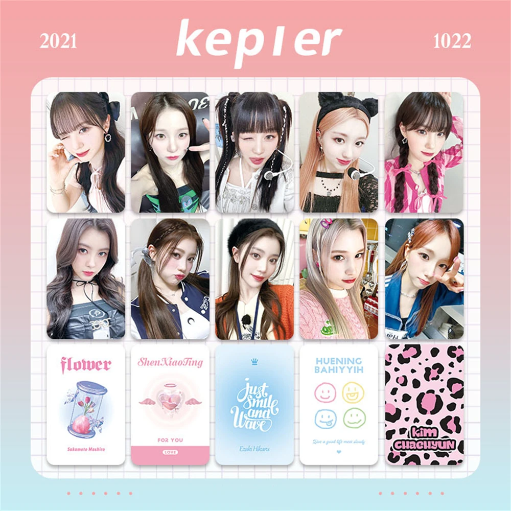 

6Pcs/Set KPOP Kep1er Creative Photo Cards Bahiyyih Mashiro YUJIN Member Personal Postcard Double-Sided LOMO Card Fans Collection