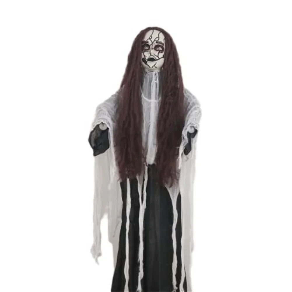 Schwebende Hexe Halloween Dekoration - Mit Sound & Bewegungsensor | 180cm Grusel-Deko