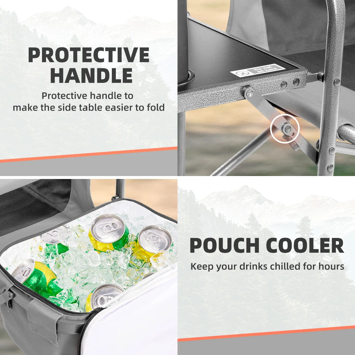 Tisetrail Director Camping Chair with Cooler Bag 6