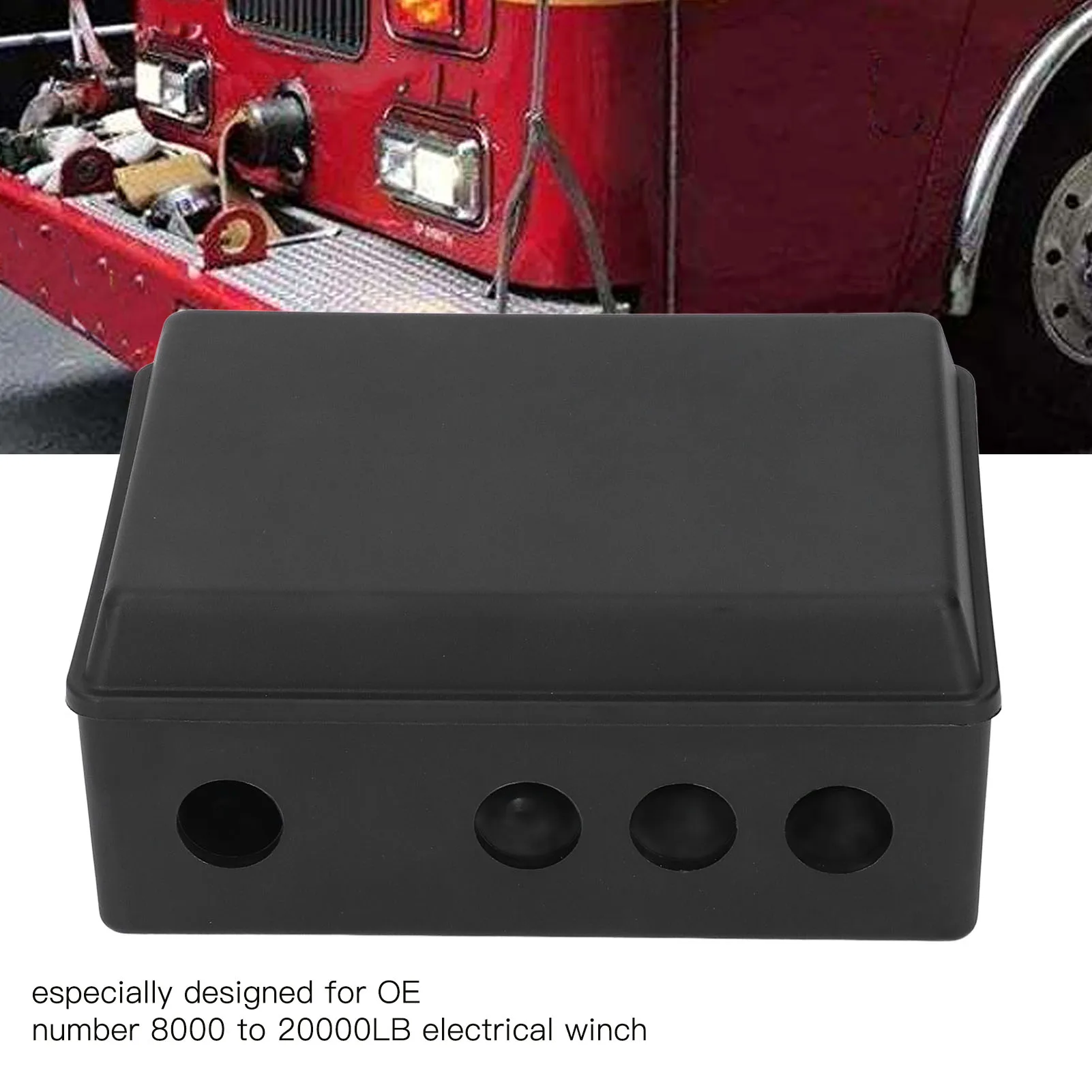 Winch Controller Housing ABS High Strength Protection Box Kit for 8000 to 20000LB Electric Winch