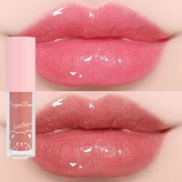 Water Light Glass Lip Glaze Hydrating Mirror Lips Oil Nourishing Moisturizing Pearlescent Glitter Cute Tootsie Mini Lip Gloss 1