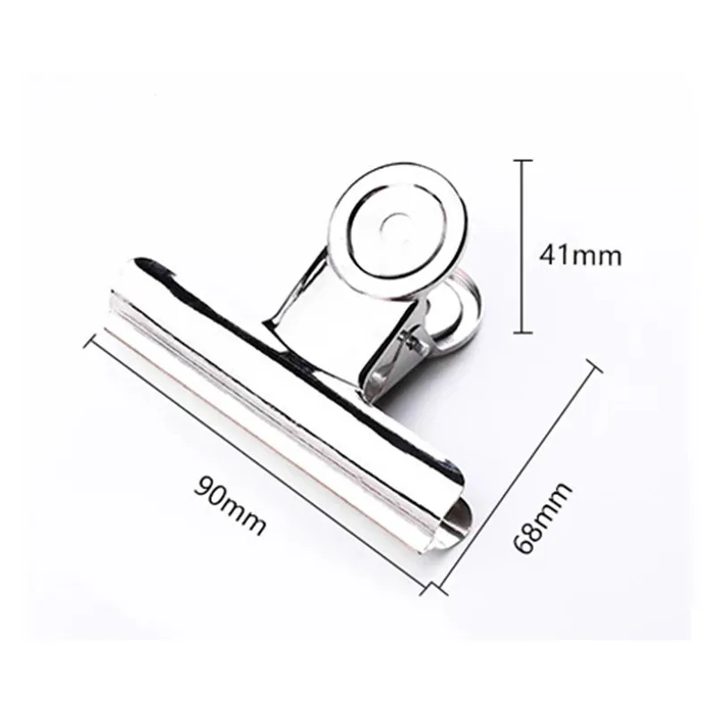 1p Powerful Metal Clip Stationery Office Supplies Household Folder Fixing Small Book Clip Extra Large Sketch Board Drawing