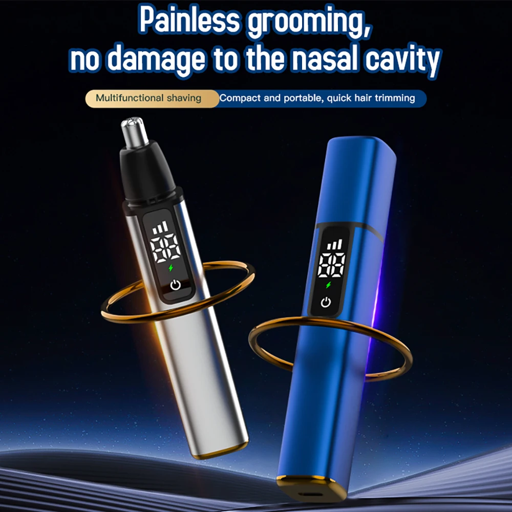 Electric Nose Hair Trimmer USB Rechargeable Portable Ear Removal Multi-kinetic Shaving Tools For Men