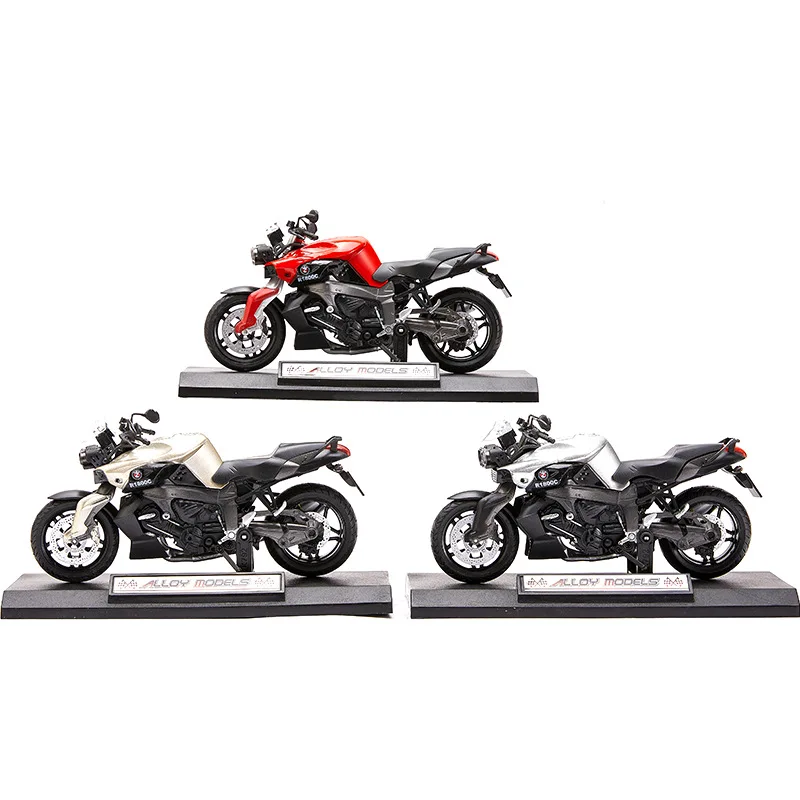 1:12 R1800C 합금 오토바이 모델 다이캐스트 금속 Vehicl Moto Autocycle Shork-Absorber 오프로드 Autobike 컬렉션 완구