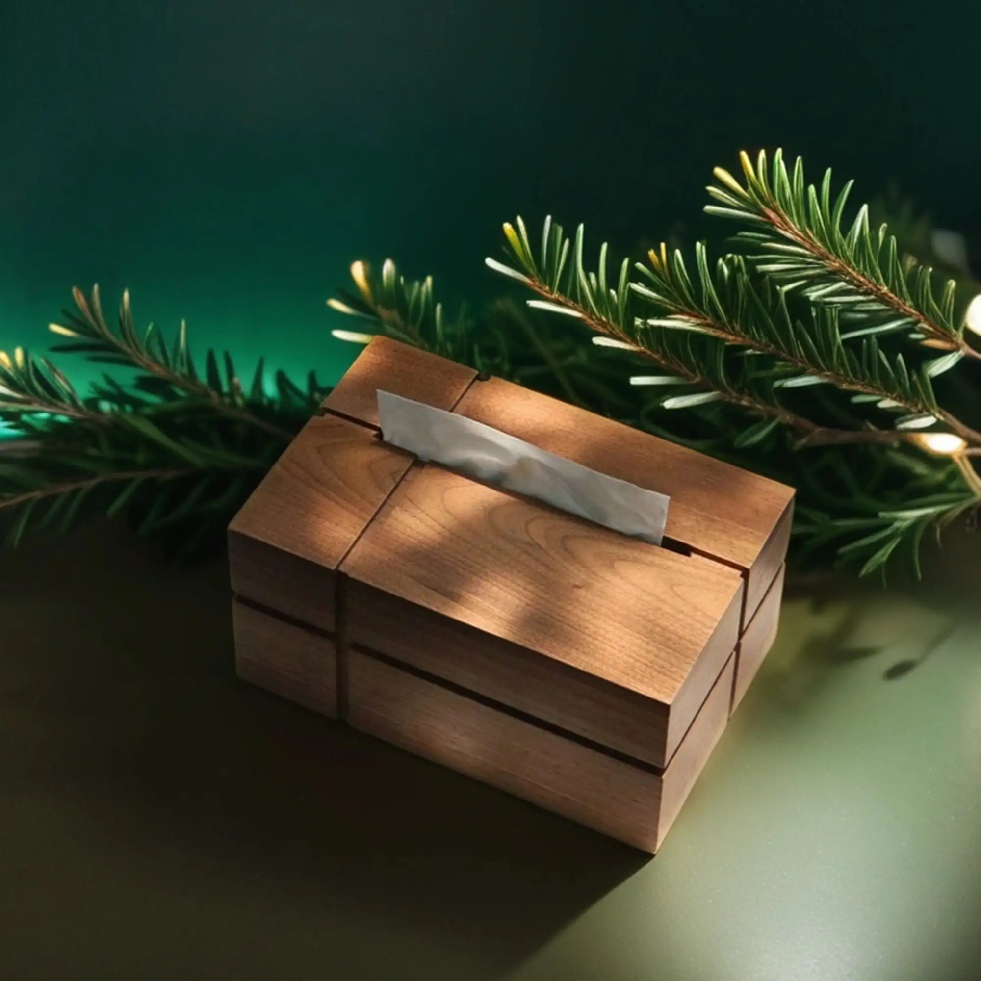 Walnut Tissue Box Creative Solid Hardwood Home Living Room Desktop Tea Table Decoration Storage