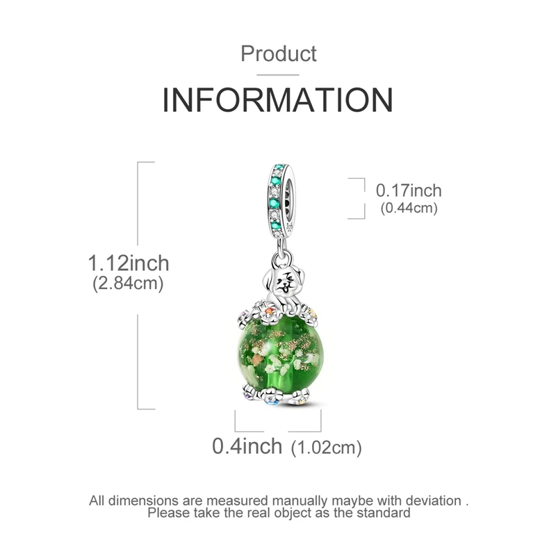 Neueste atemberaubende Charms-Perlen aus 925er-Sterlingsilber, niedliche Haustiere, baumelnder leuchtender Hund-Anhänger, passend für Original-Armbänder, DIY-Schmuck – Detail 15