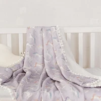 Kangobaby #My Soft Life#  New Arrival Baby Muslin Swaddle Blanket Breathable Newborn Bath Towel Infant Quilt 110x120cm 1