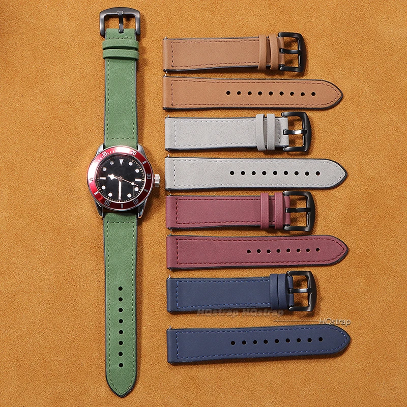 Elegant Quick Release Leather Watch Band – Premium Replacement Wrist Strap