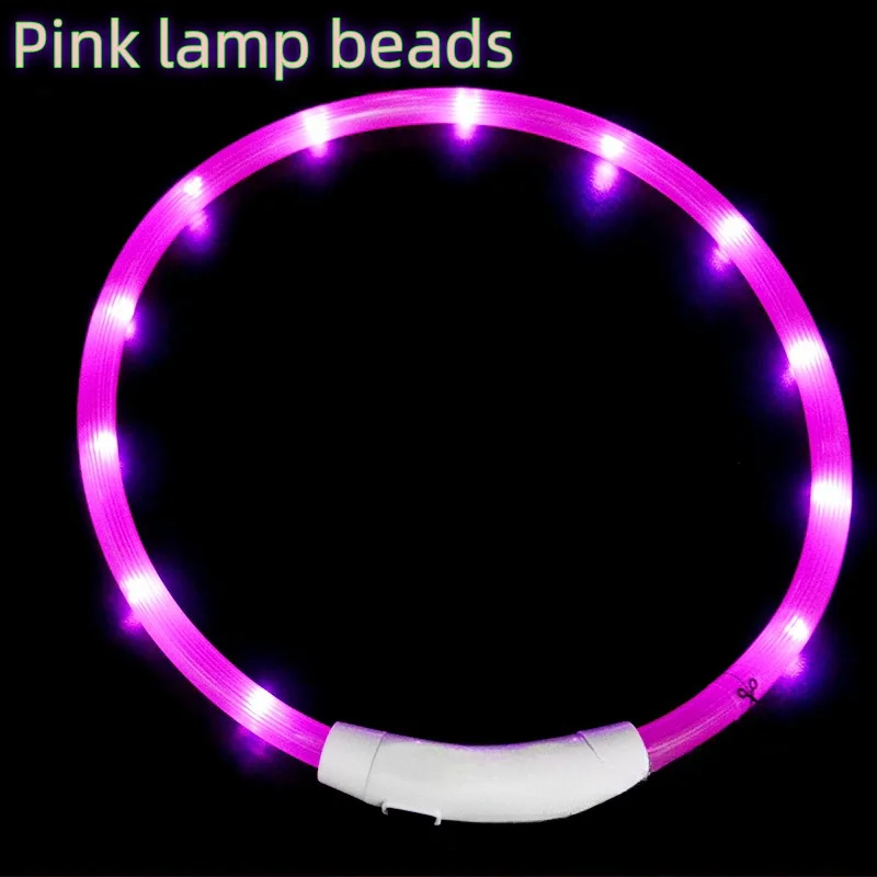 Pink lamp beads