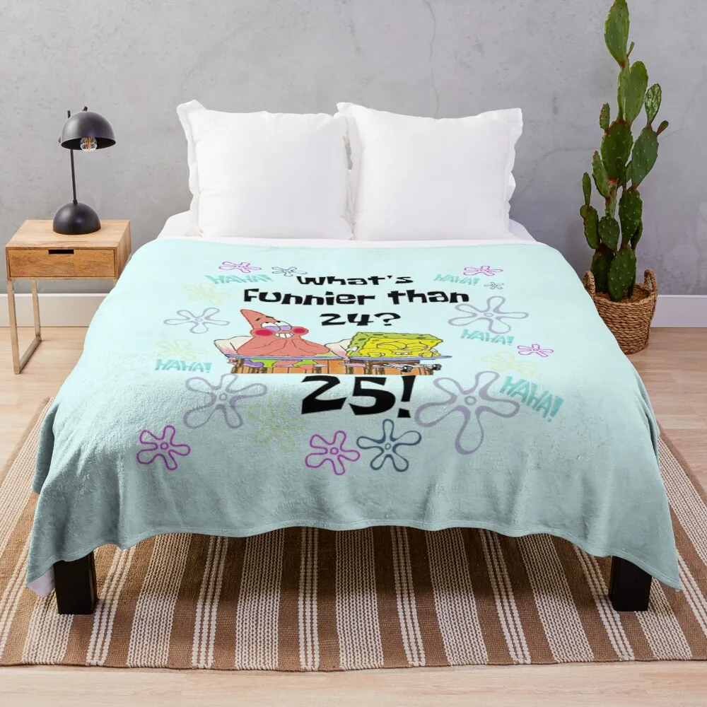

What's Funnier than 24 25! Throw Blanket luxury blanket tweed blanket