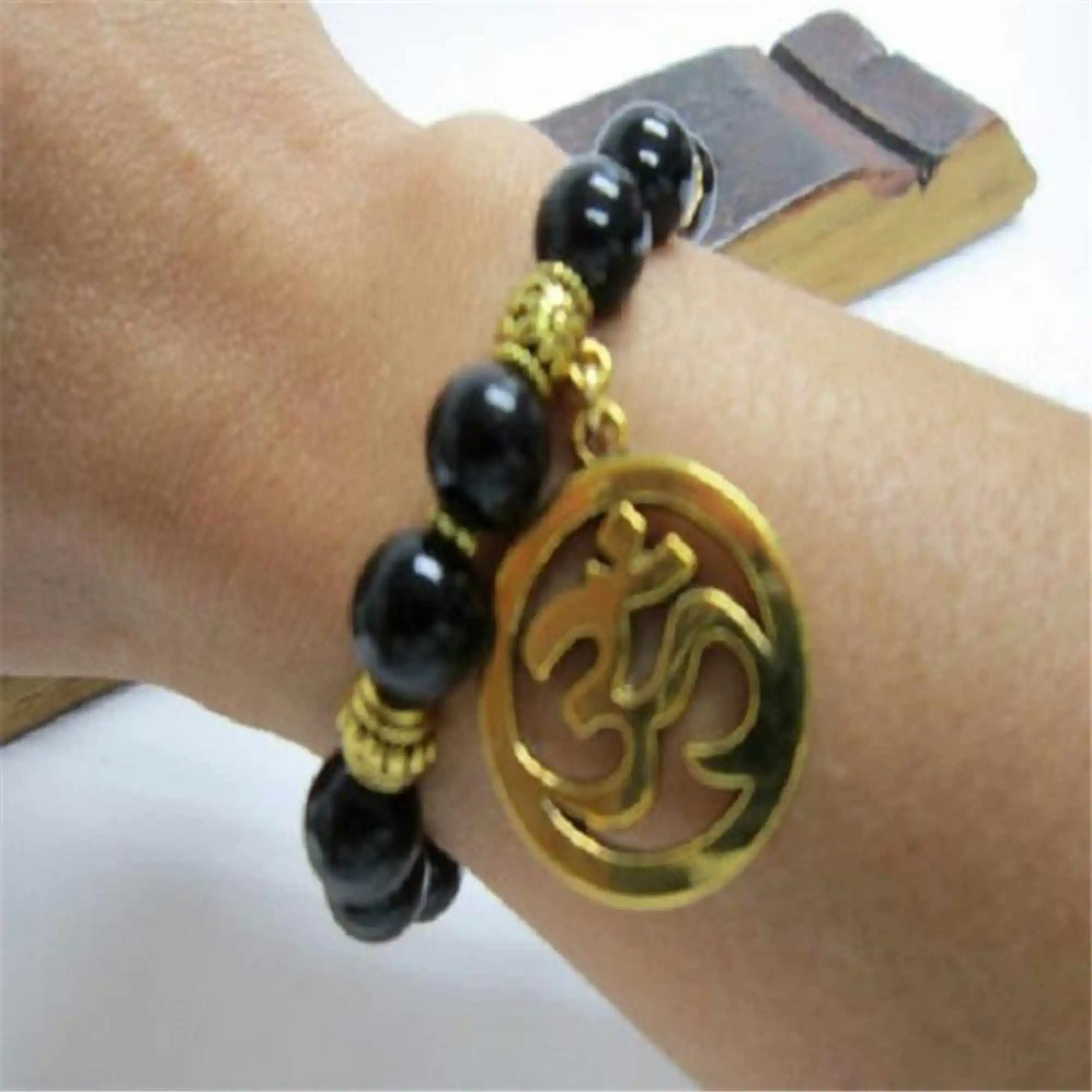 

6mm Obsidian Chakra Healing Bracelet Lucky Wrist Wristband Natural Wrap Fashionistas Casual Eco-Friendly Trendy