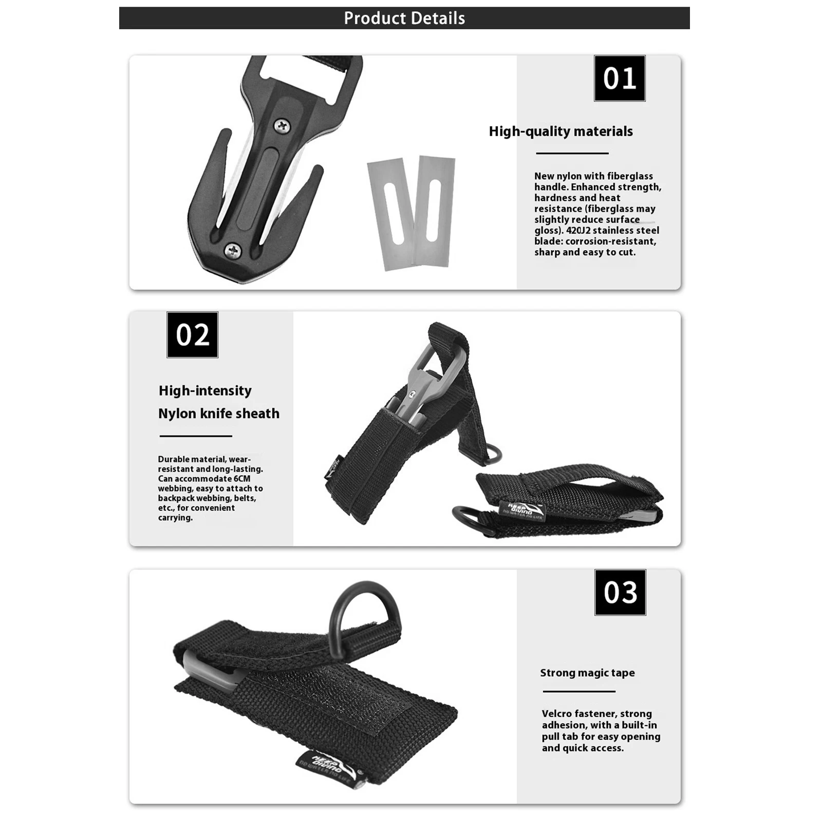 1/2Pcs Scuba Diving Cutting Special Knives Line Cutter Underwater Knives Spearfishing Secant Equipment Tools 8 Colors Optional