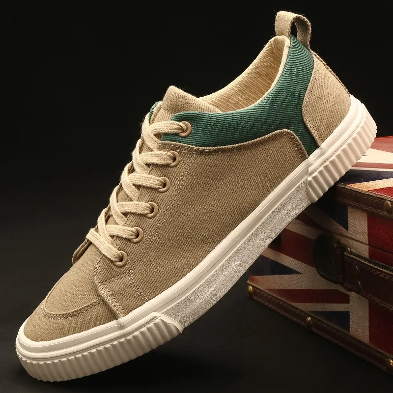 Men's Canvas Shoes Fashion Outdoor Casual Shoe 2025New Breathable Sneakers Luxury Vulcanize Shoes for Men Skateboard Shoes Tenis - 5