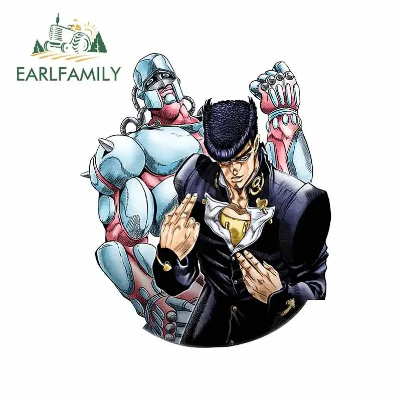 

EARLFAMILY, 13 см X 11 см, Kujo jотро, веселая наклейка на авто, виниловый материал, автомобильные наклейки «сделай сам», водонепроницаемое украшение для ноутбука Campervan