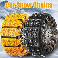 Car Snow Chains Tire Anti-skid Chains Heavy Duty Security For Jack Car Tires Sediment Beef Tendon Snow Tires Car Accessories