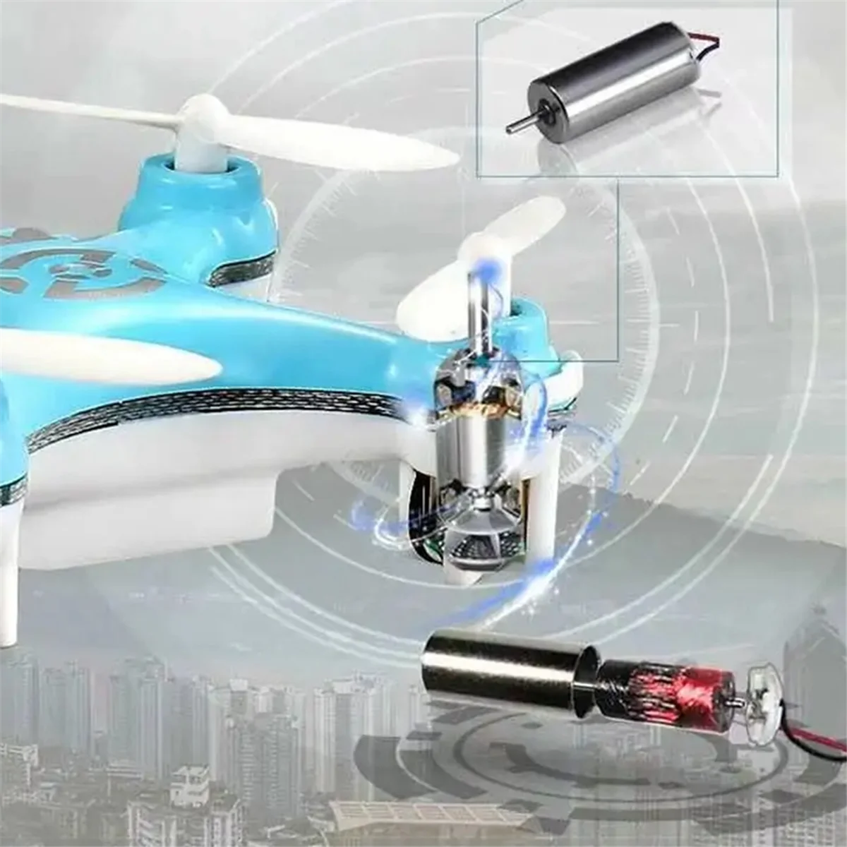 Mini Drone RC 2.4G Gyroscope 6 Axes LED - Jouet Volant pour Enfants