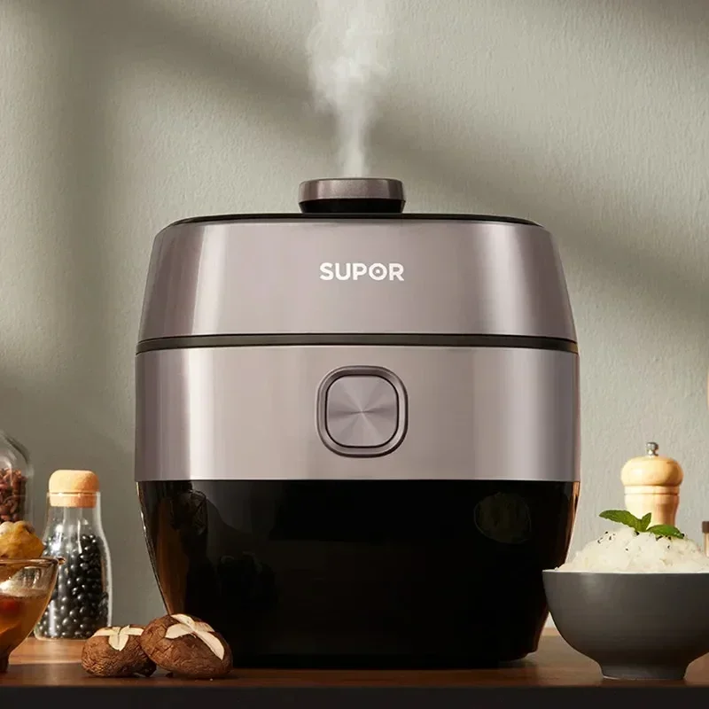 Supor Electric Pressure Cooker 5 Liters IH Electromagnetic Heating Instant Pot Timing Reservation 2 Inner Pots Rice Cooker