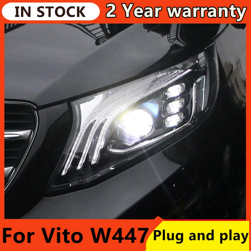 Car Styling Head Lamp For Benz Vito Headlights 20152020 Vclass V250