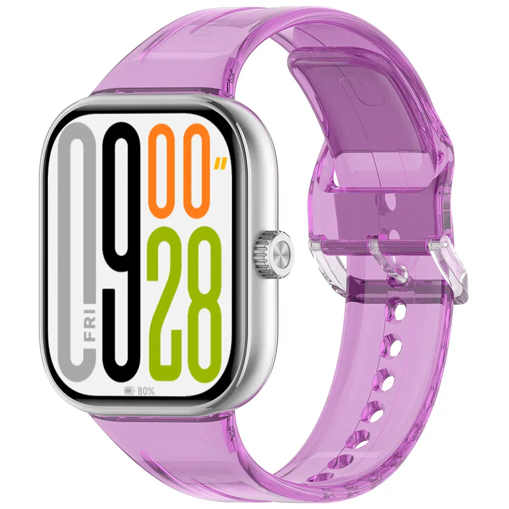 Transparent Sunshine Turn Color Silicone Watchband Bracelet Wristband