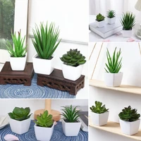 (A set of 3PCS) Simulated Mini Potted Plants Suitable For Decorating Homes, Restaurants, Tabletops, Windowsills, And Bookshelves 1